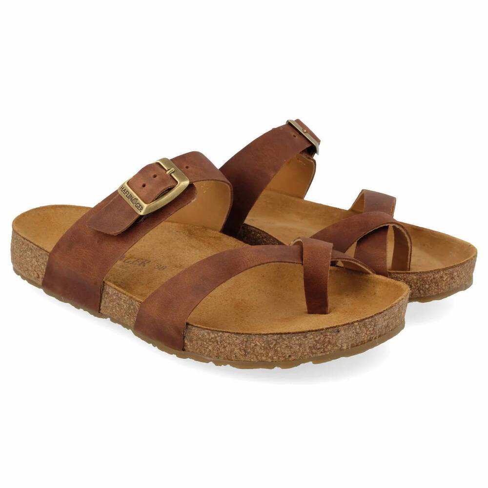 NEW HAFLINGER women's juno casual sandals in saddle